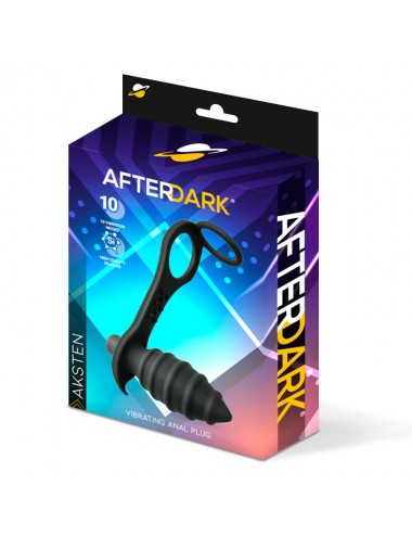 Aksten Plug Anal con Vibracion y Anillo para Testiculos
