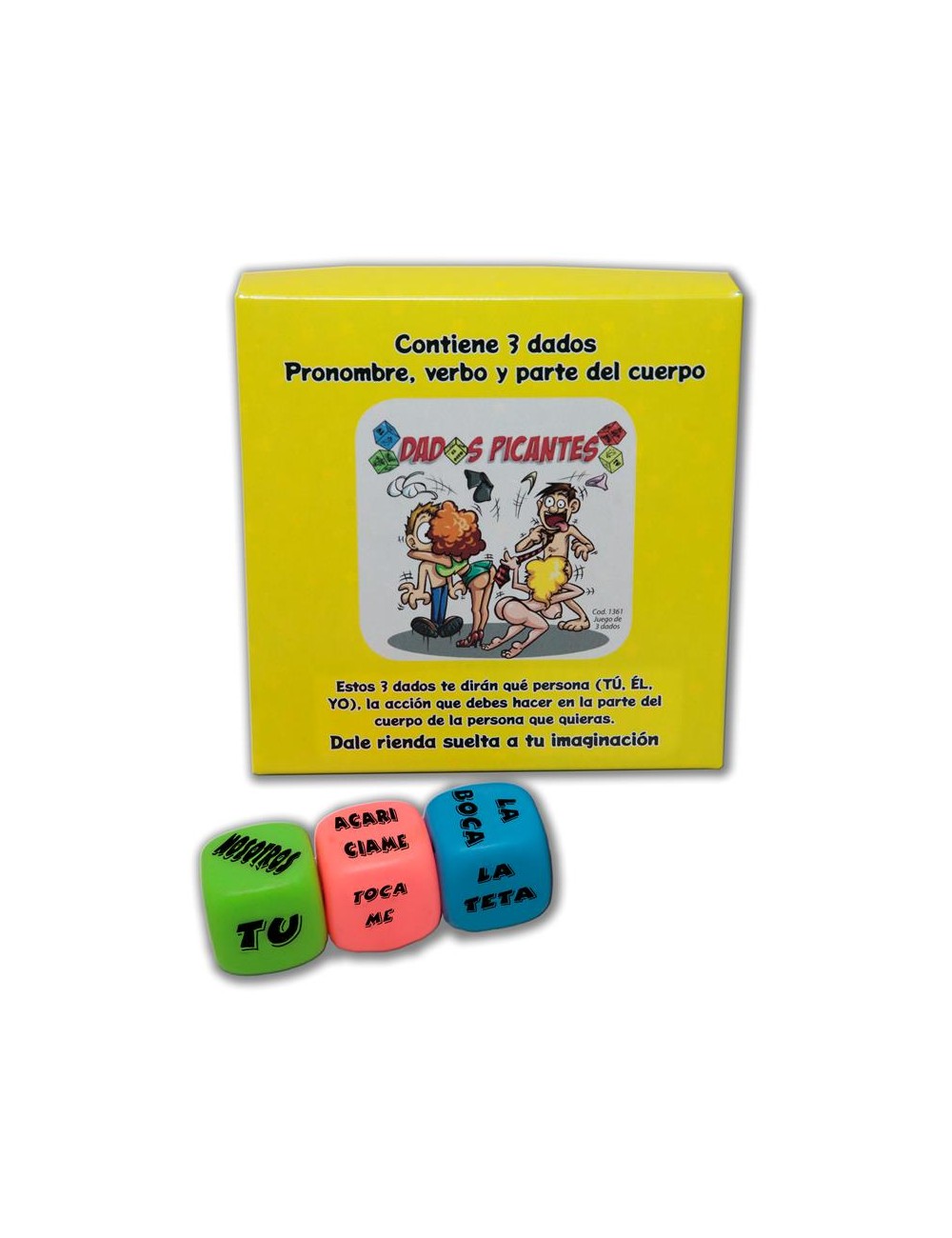 Juego 3 Dados Fluorescentes
