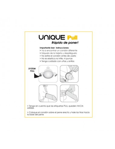 Preservativos con Tiras Pull Condoms Sin Latex 3 pcs