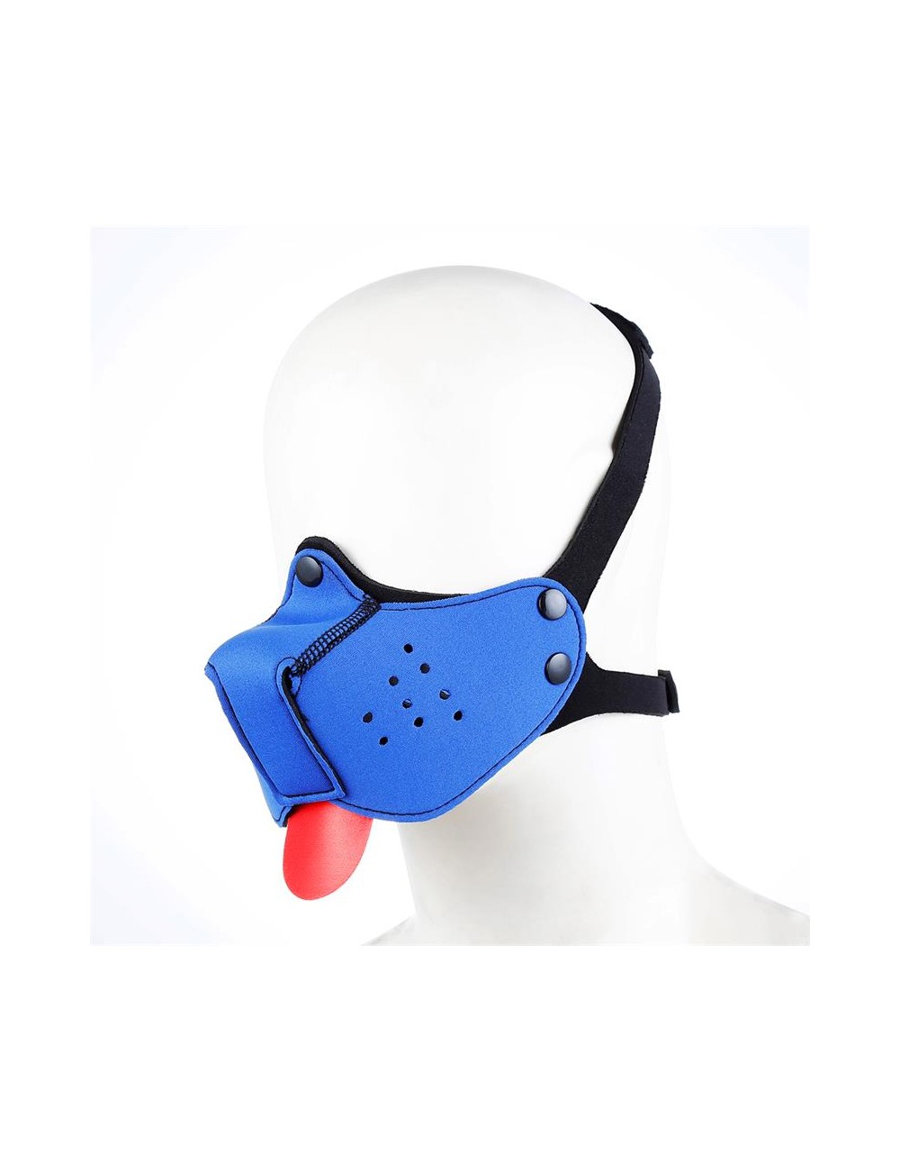 Bozal de Perro de Neopreno Desmontable y Ajustable Azul
