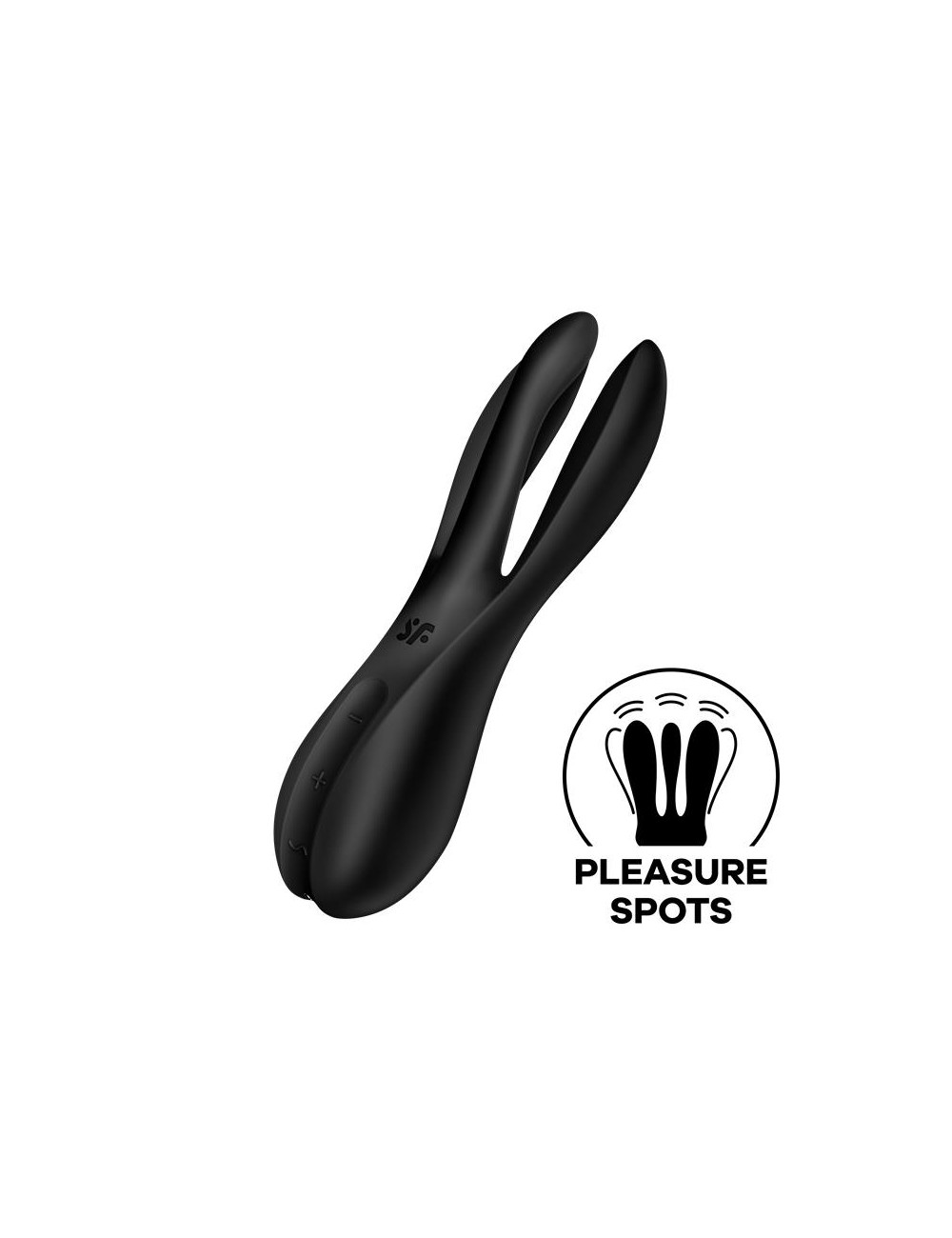 Vibrador Threesome 2 Negro