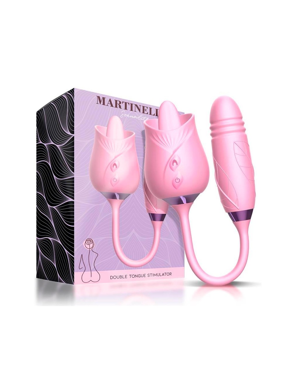 Martinella Lengua Estimuladora Clitoris y Huevo con Thrusting