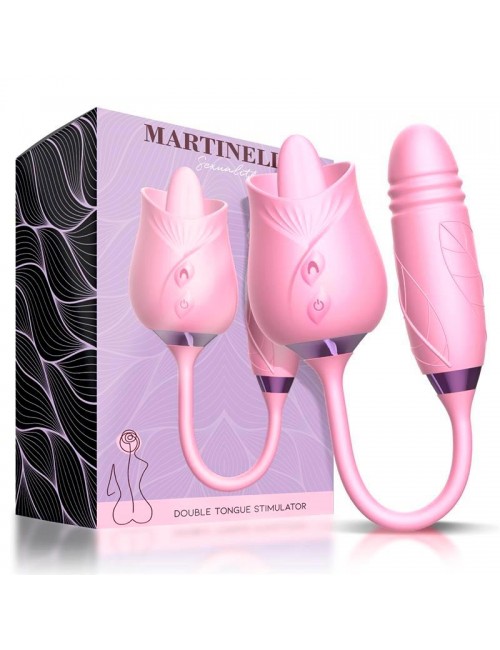 Martinella Lengua Estimuladora Clitoris y Huevo con Thrusting