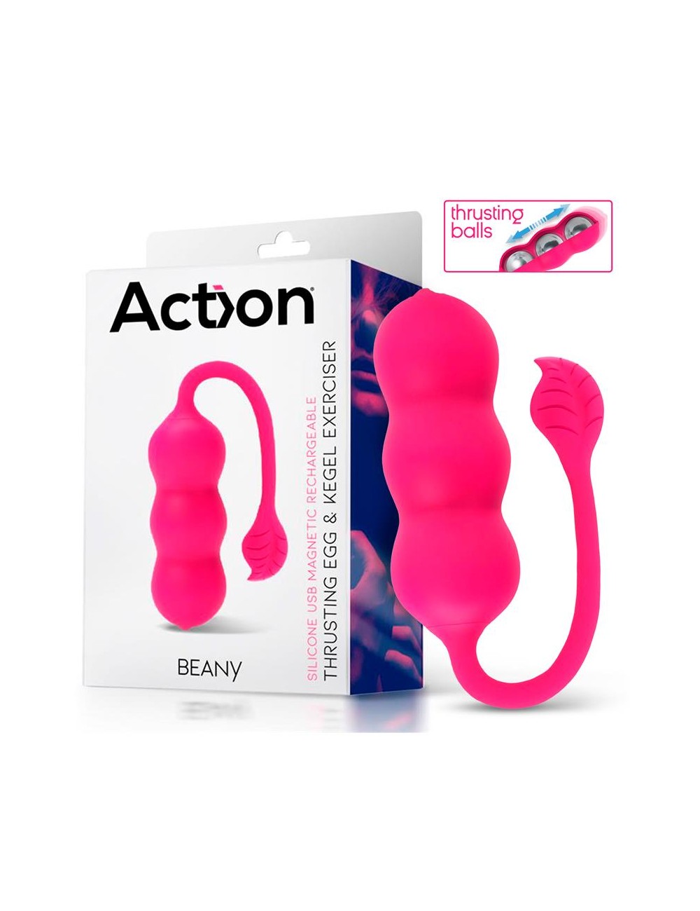 Beany Huevo Vibrador y Entrenador Suelo Pelvico con Empuje