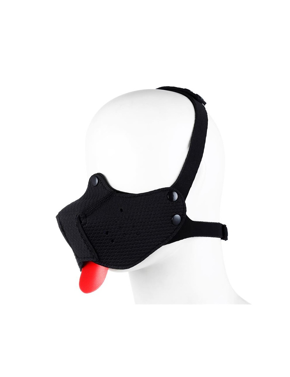 Bozal de Perro de Neopreno Desmontable Ajustable Negro