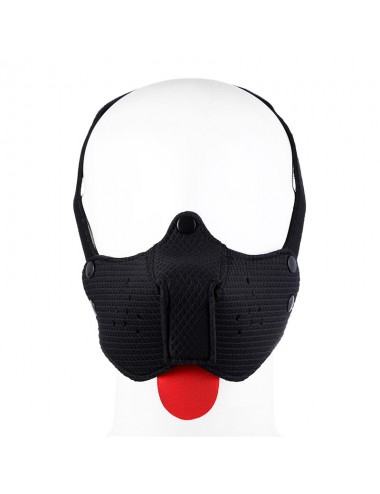 Bozal de Perro de Neopreno Desmontable Ajustable Negro