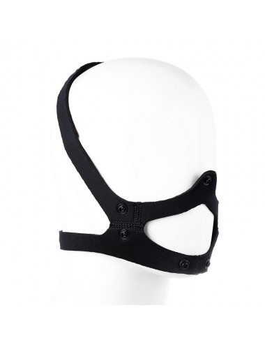 Bozal de Perro de Neopreno Desmontable Ajustable Negro