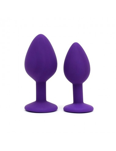 Set de 2 Plugs con Joya Berlin Purpura