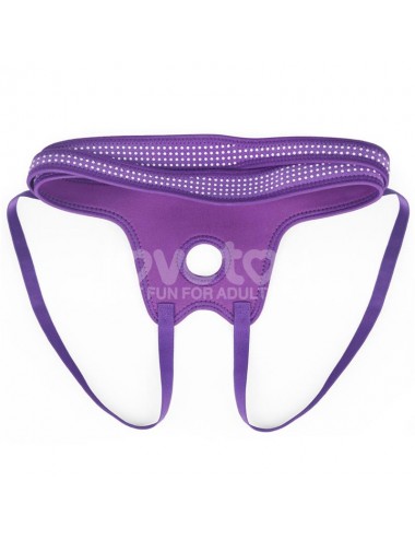 Arnes Easy Strap On Harness Polka Dots Purpura