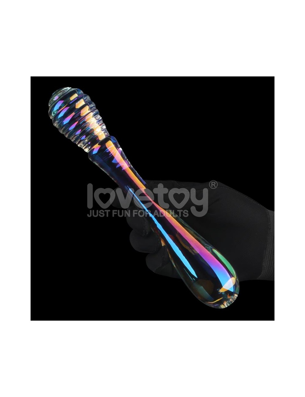 Dildo de Cristal que Brilla en la Oscuridad Twilight Gleam Twin Pleasures