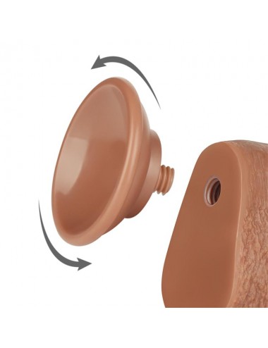 Dildo con Piel Retractil 9 Bronceado