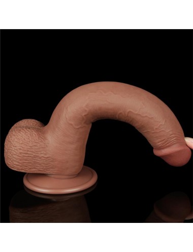 Dildo con Piel Retractil 9 Bronceado