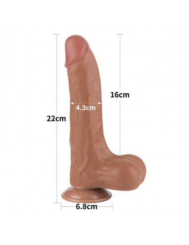 Dildo con Piel Retractil 85 Bronceado