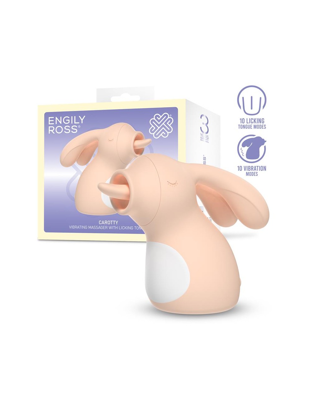 Carotty Masajeador con Vibracion y Licking