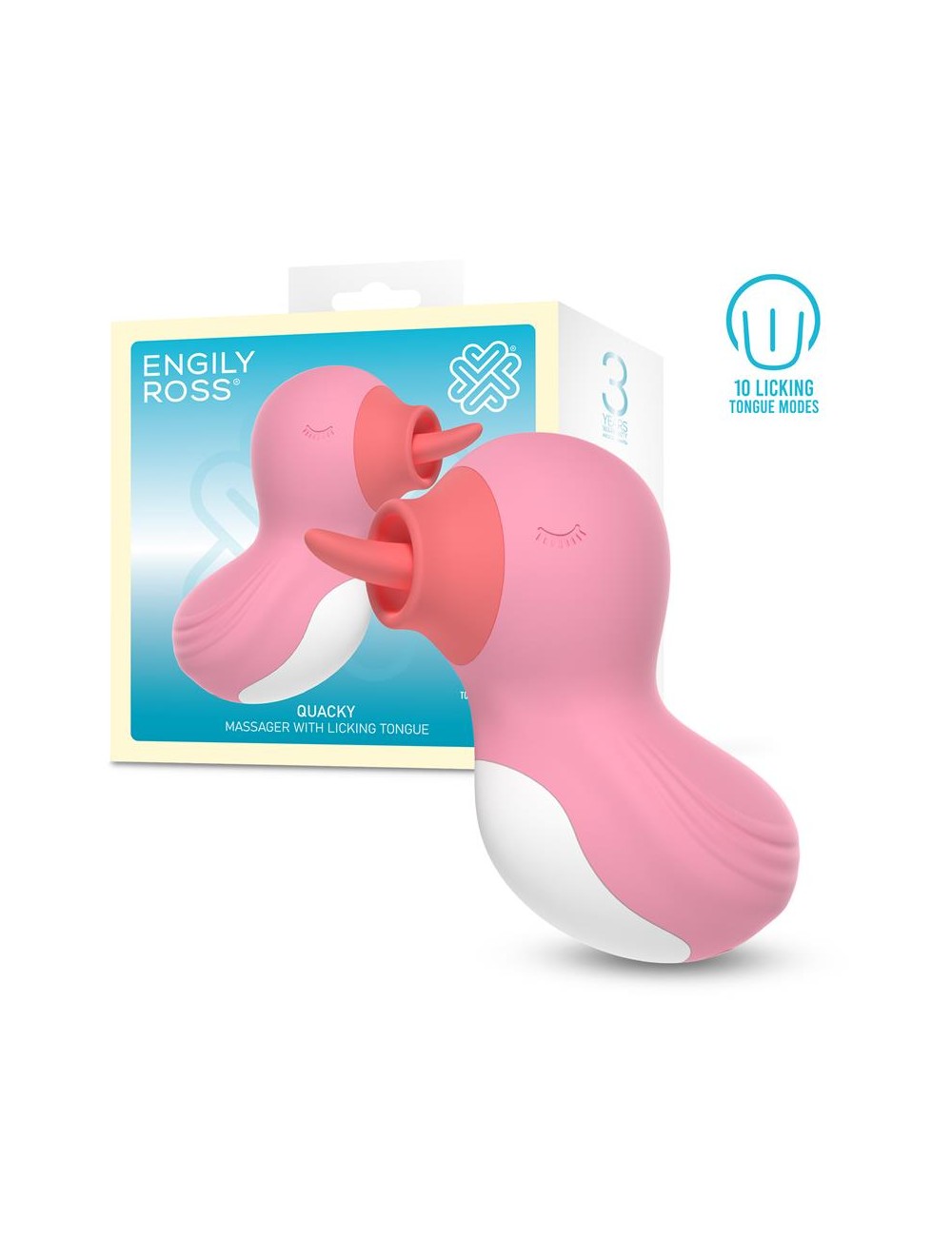 Quacky Masajeador con Lengua Licking