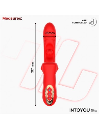 Franky Vibrador con Biting y Bola Rotativa con APP