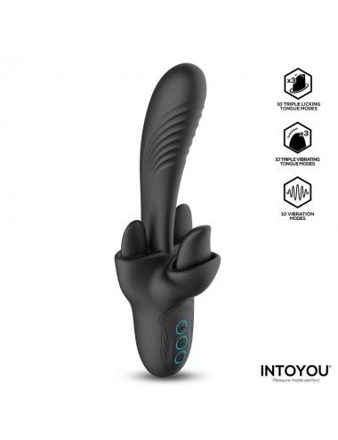 Triton Vibrador Triple Lengua