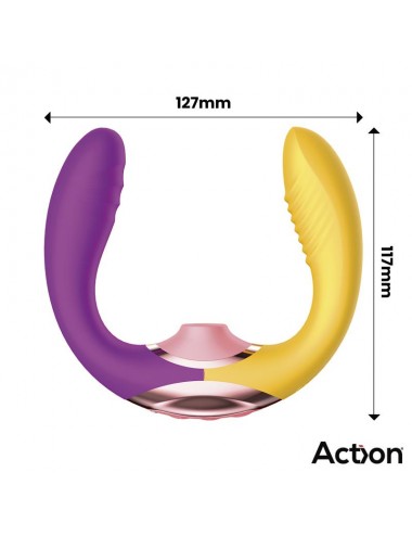 Two Lovers 3 in 1 Vibrador con Finger y Succion