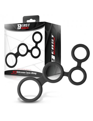 Multi Anillo para el Pene Silicona 47 mm
