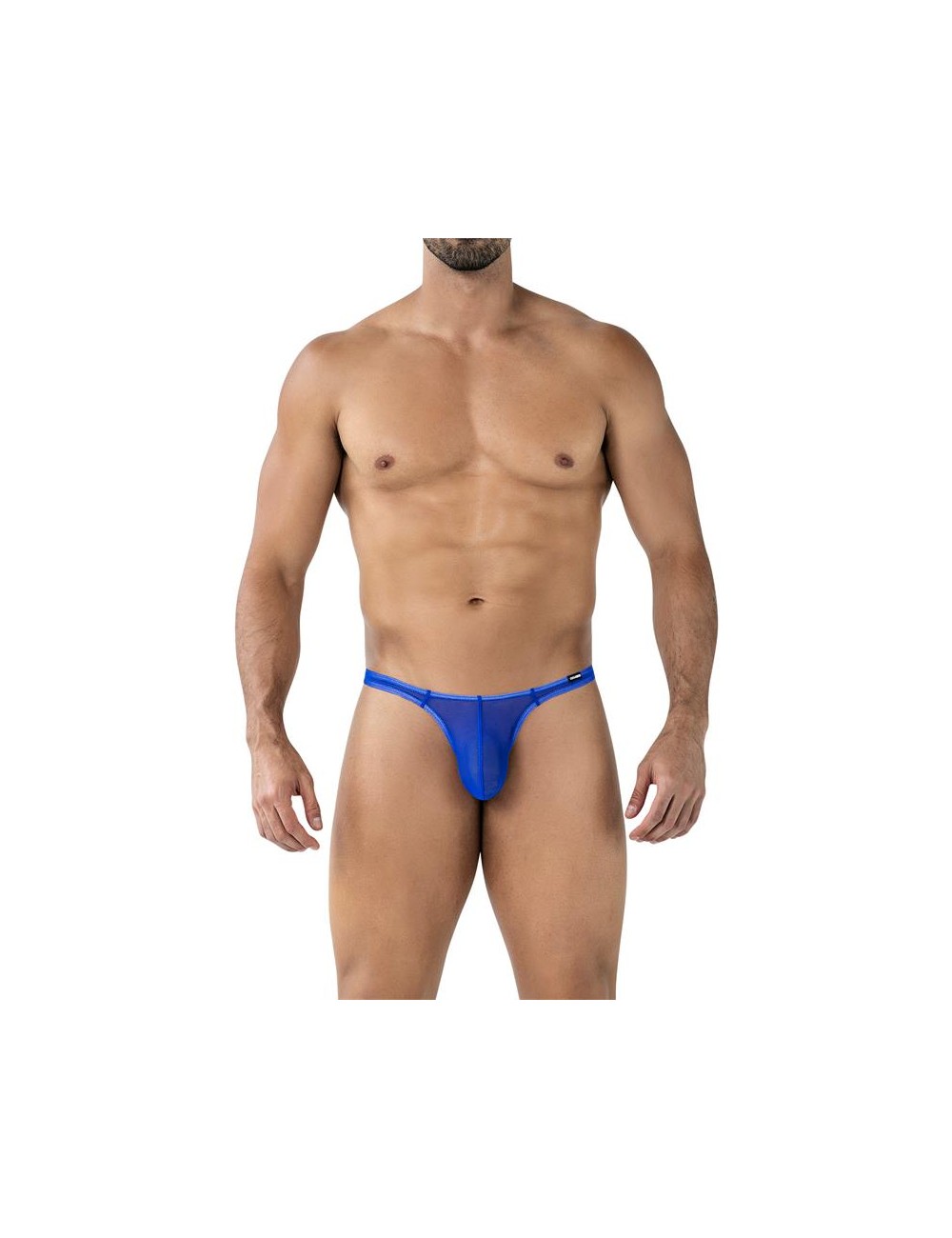 C4MSPX06 Tanga Brasileno Mesh Electric Blue