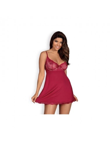 Rosalyne Babydoll y Tanga Rojo