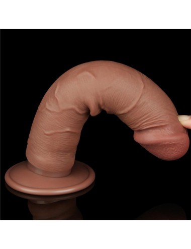Dildo con Piel Retractil 8 Bronceado