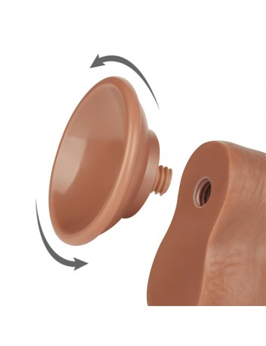 Dildo con Piel Retractil 8 Bronceado