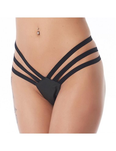 Tanga  Cuero  Negro Talla...