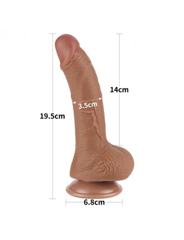 Dildo con Piel Retractil 75 Bronceado