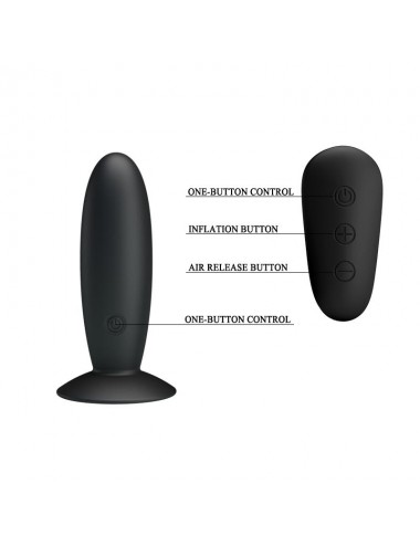 Plug Anal con Vibracion y Control Remoto USB