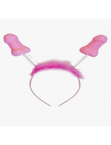 Diadema Rosa con Purpurina y Penes