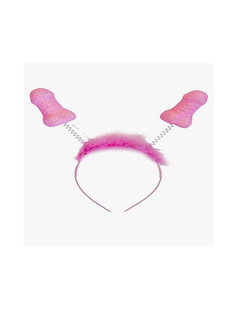 Diadema Rosa con Purpurina y Penes
