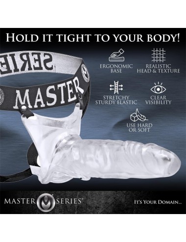 Grand Mamba XL Suspensorio con Dildo Hueco Transparente