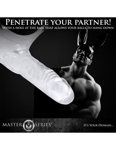 Grand Mamba XL Suspensorio con Dildo Hueco Transparente