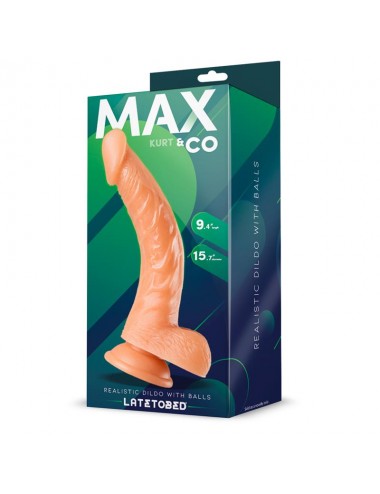 Kurt Dildo Realista con Testiculos Natural 94 24 cm