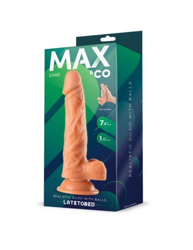 Zane Dildo Realista con Testiculos Natural 76 195 cm
