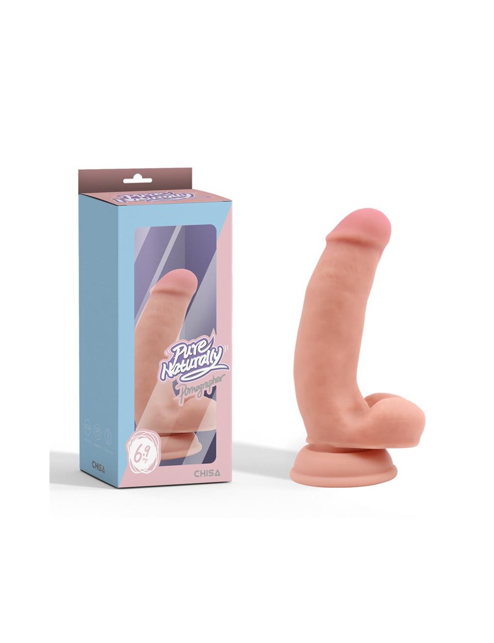Pornographer Dildo Realista Silicona Liquida Dual Density 176 cm