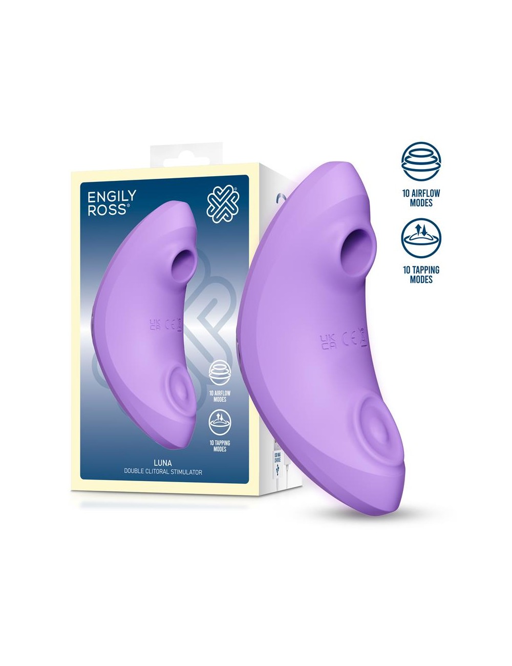 Luna Estimulador de Clitoris con Succion y Pulsacion