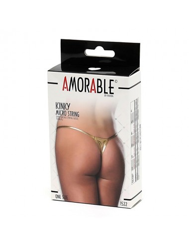 Micro Tanga Dorado Talla Unica