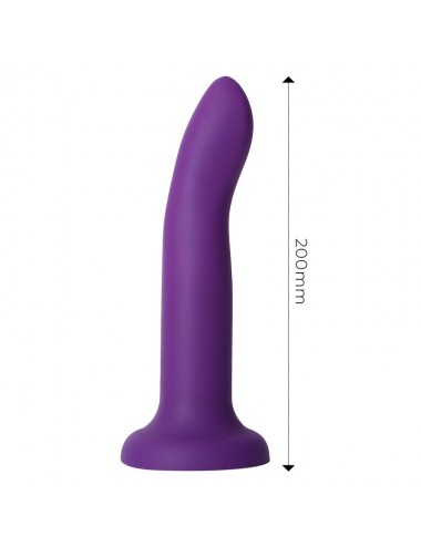 Dildo que Cambia de Color Pupura a Rosa Talla L 21 cm