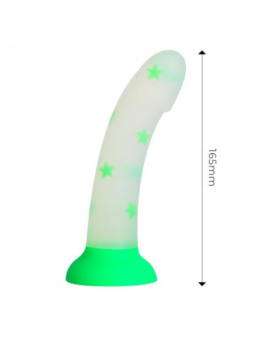 Dildo que Brilla en la Oscuridad Confetti Star 17 cm