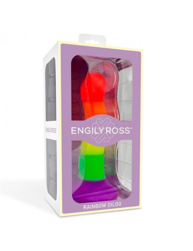 Dildo Color Arcoiris LGBT 18 cm