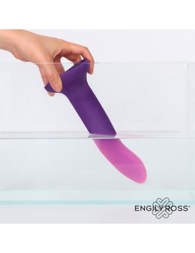 Dildo que Cambia de Color de Purpura a Rosa Talla M 17 cm