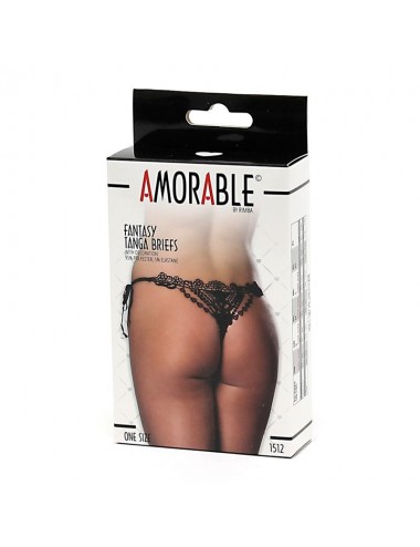 Tanga Fantasia Negro Talla...