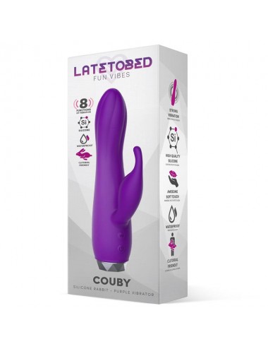 Couby Silicone Rabbit Purple Vibrator