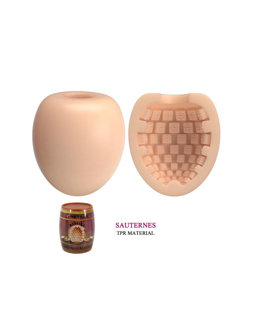 Masturbador Manual Madeira Barrel