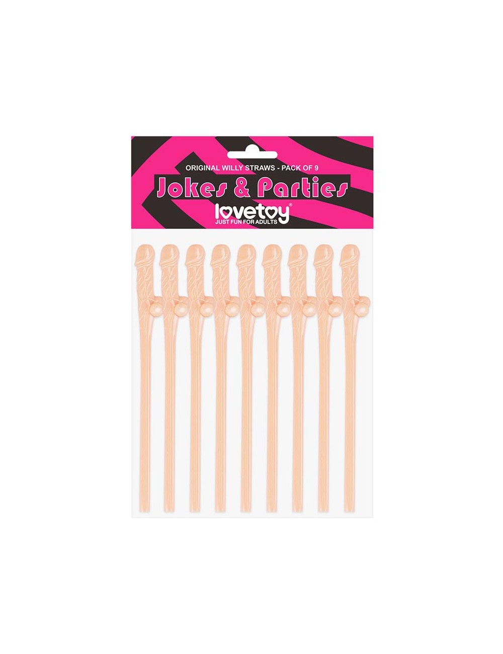 Pajita de Pene Pack de 9