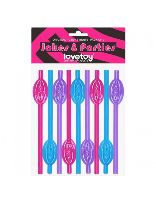 Pajita de Vagina Pack de 9