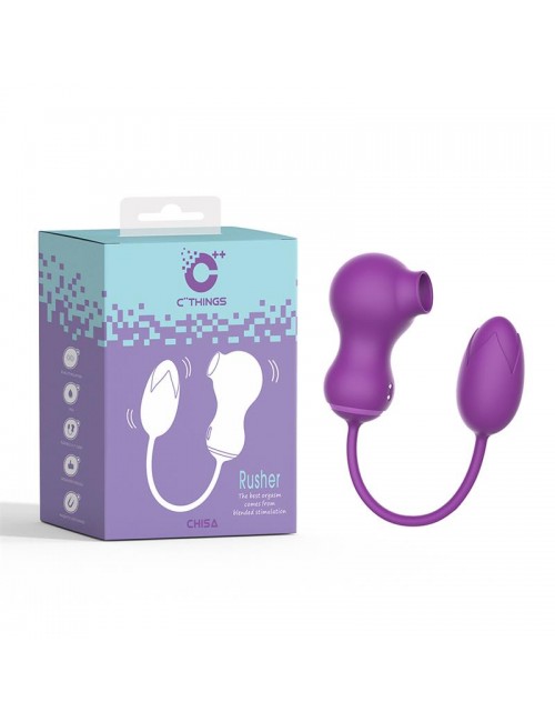 Rusher Succionador de Clitoris y Huevo Vibrador
