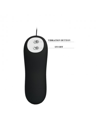 Plug Anal Negro Forma Ancla con Control Remoto